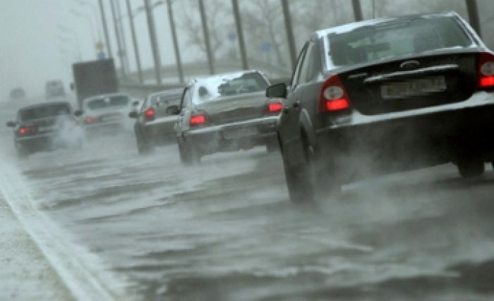 Fog and bleak wind take hold of Kazakhstan