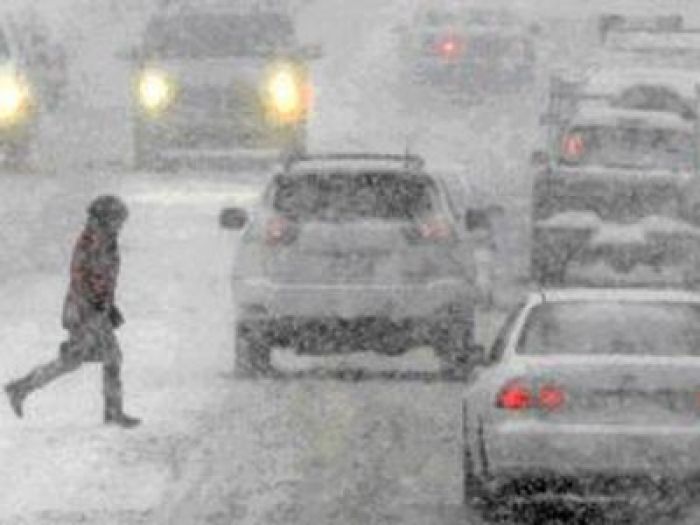 Snowstorm and strong winds rule the day in Kazakhstan