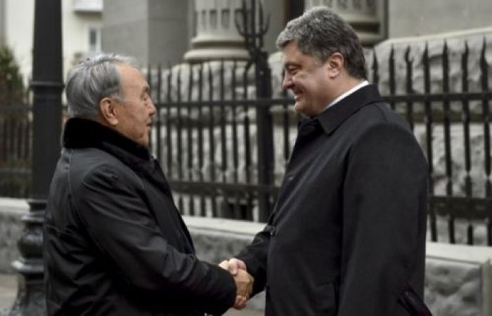 Nazarbayev meets with Poroshenko in Kiev