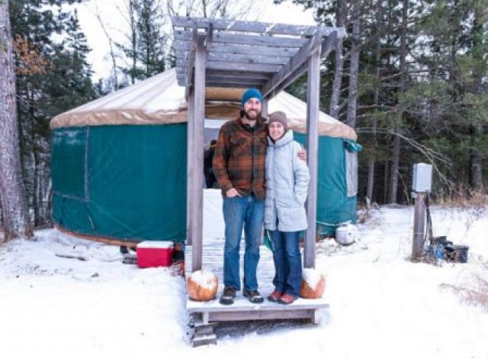 Tiny Yurt Living in Northern Minnesota