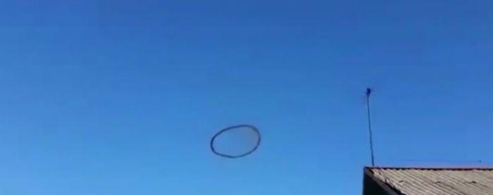 Video of mysterious black ring hovering in Kazakhstan skies sparks rumours of UFO sighting