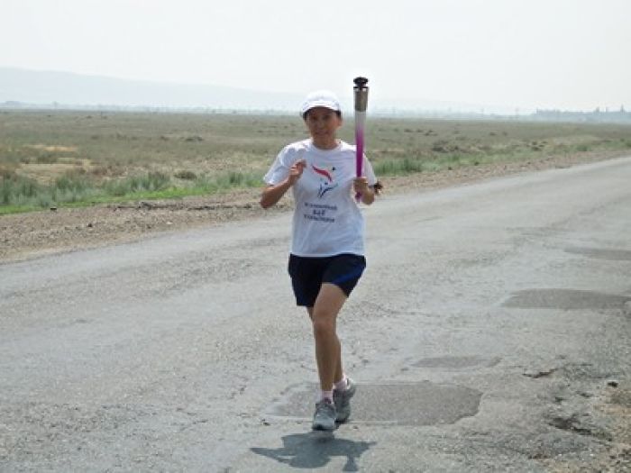 Girl from Oral took part in World Harmony Run