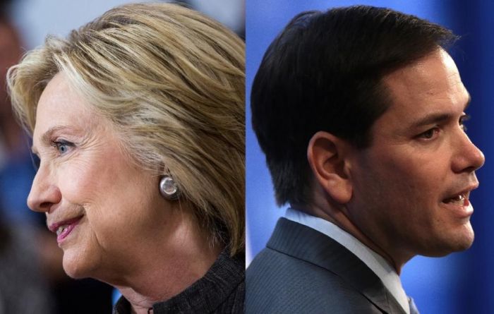 Clinton, Rubio lead in 2016 US election poll