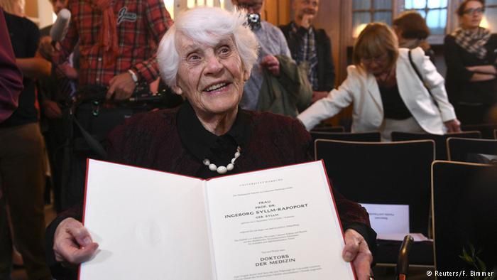 Jewish woman aged 102 receives PhD denied by the Nazis