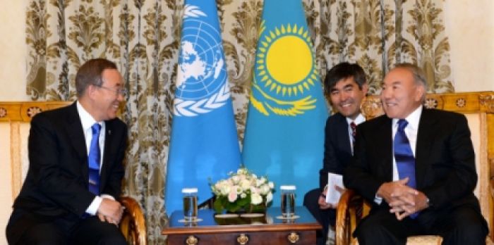 President of Kazakhstan Nursultan Nazarbayev held a meeting with the UN Secretary General Ban Ki-moon