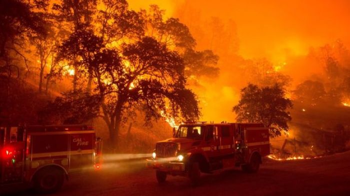 California wildfire doubles in size on fifth day