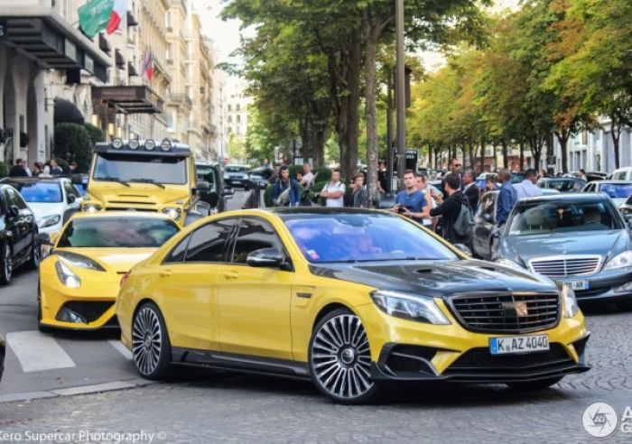 Mansory madness in Paris - supercars of the son of Kazak  oligarch