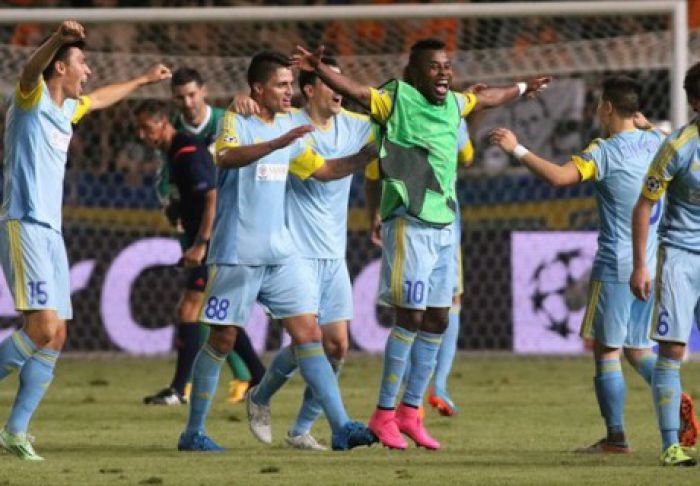 Astana stun Apoel to become first Kazakh team in Champions League
