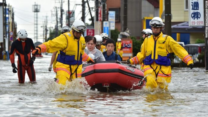 Extreme flooding: Houses swept away, residents stuck on roofs in Japan