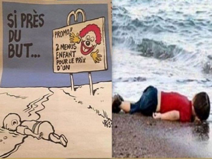 Charlie Hebdo mocks death of Syrian child Aylan Kurdi