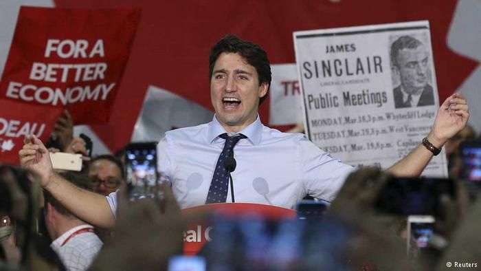 Trudeau declares victory in Canada as Harper resigns