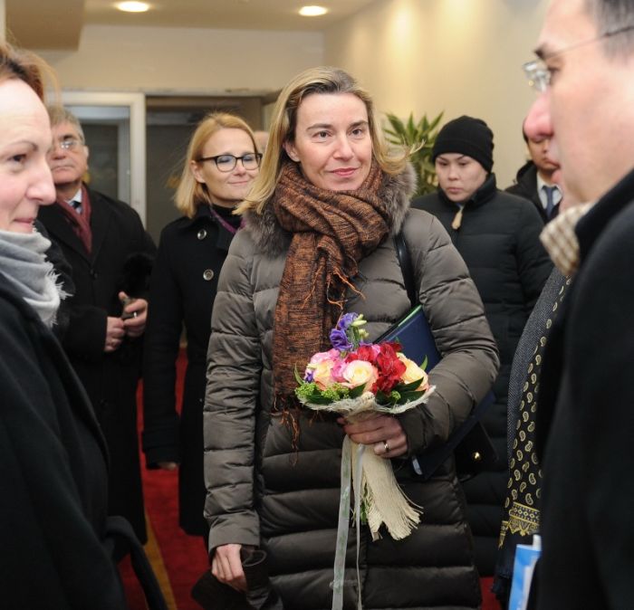 Head of European diplomacy F. Mogherini came to Kazakhstan