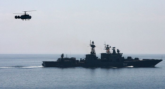 Russian Warships Begin Mine Detection Drills in Caspian, Black Seas 