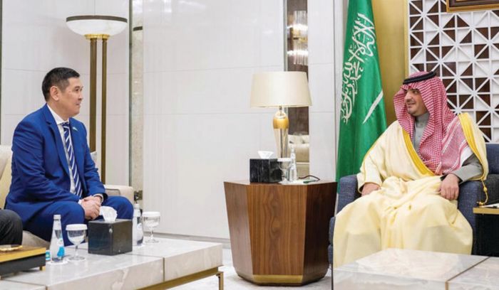 The Minister of Interior of the Kingdom of Saudi Arabia Receives the Ambassador of Kazakhstan