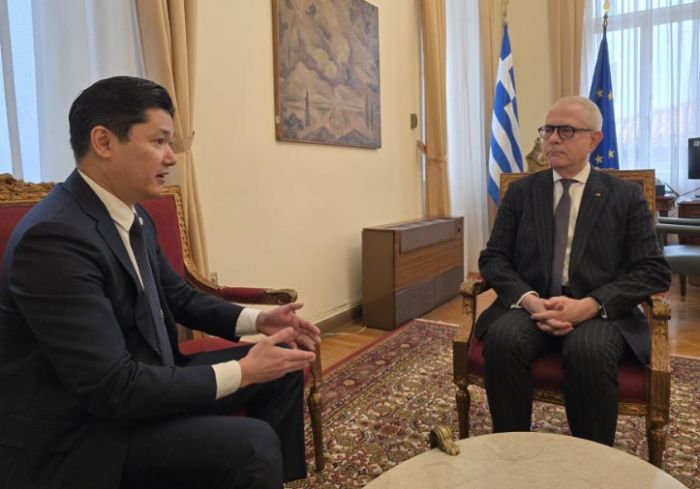 Ambassador of Kazakhstan to Greece Presented Copies of Credentials