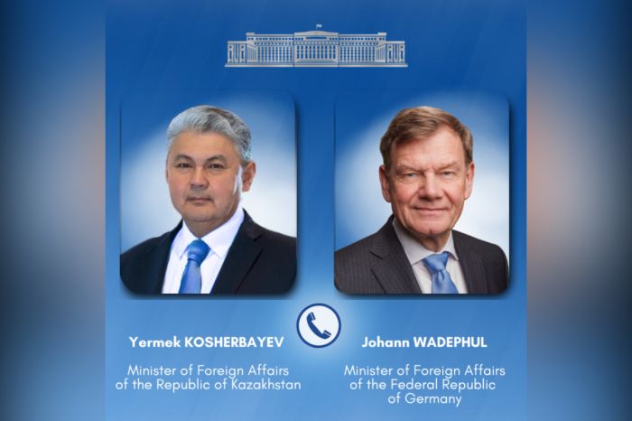 Foreign Ministers of Kazakhstan and Germany Hold Telephone Conversation