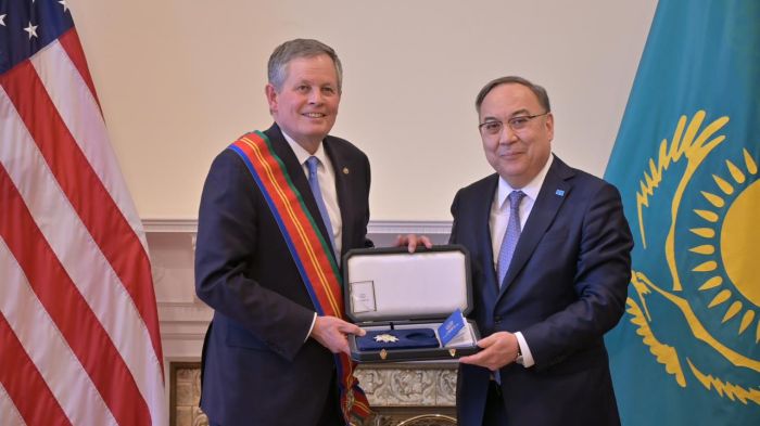 U.S. Senator Steve Daines was Honored with the Order of Dostyk