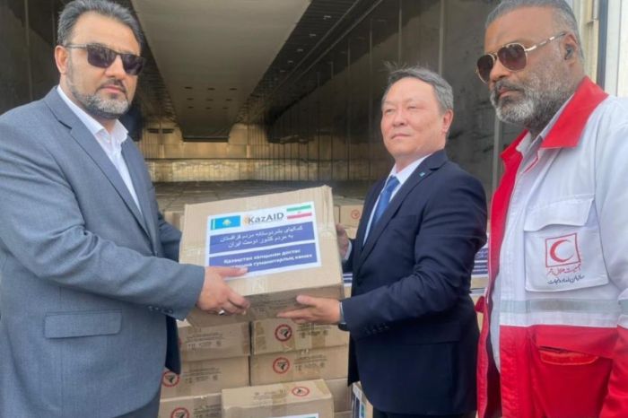 Kazakhstan Delivers Humanitarian Aid to Iran