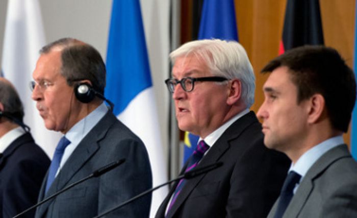 Берлинде Ресей, Германия, Франция, Украина Сыртқы істер министрлерінің келіссөздері басталды
