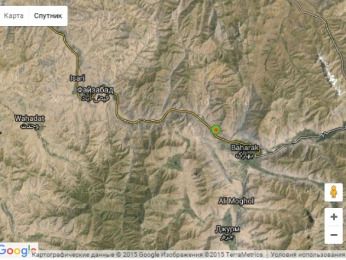 Карта спутниковая карта таджикистана