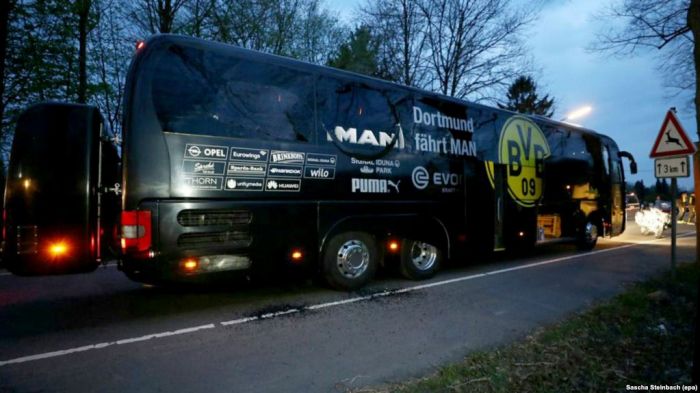 "Боруссия Дортмунд" клубы автобусының жанында үш жарылыс болды