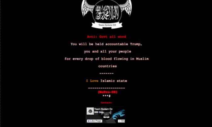 "Ислам мемлекеті" лаңкестік ұйымының хакерлері АҚШ үкіметінің сайтын бұзды  