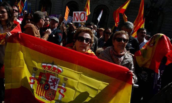 Испанияда Каталонияның тәуелсіздігіне қарсы наразылықтар басталады 
