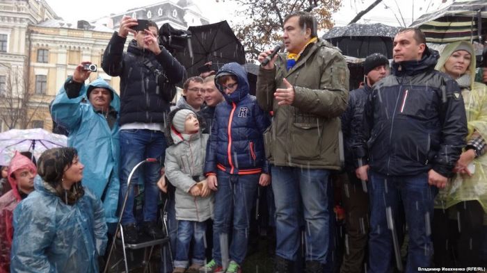 Киевте Саакашвили ұйымдастырған "Наразылар маршы" өтті