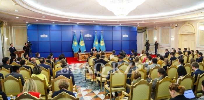 Назарбаевтың журналистермен кездесуінің толық видеосы шықты