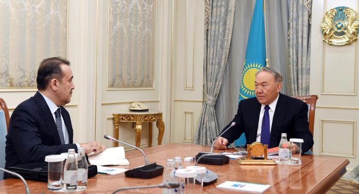 Нұрсұлтан Назарбаев Ұлттық қауіпсіздік комитетінің төрағасы Кәрім Мәсімовті қабылдады