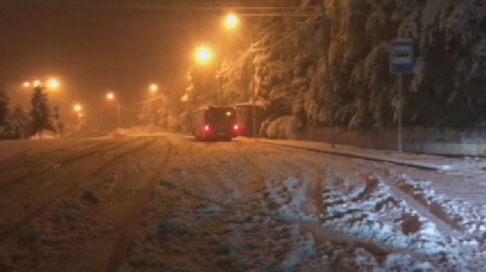 ​Алматыда қар жауды 