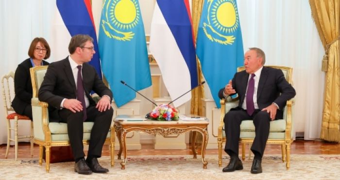 Елбасы Сербия президентімен кездесті