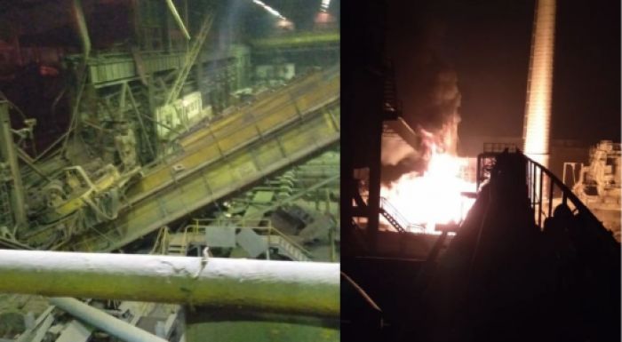​Теміртаудағы металлургия комбинатында төтенше жағдай: Газ құбыры өртенді 