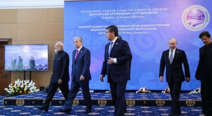 Тоқаев ШЫҰ отырысына қатысып жатыр