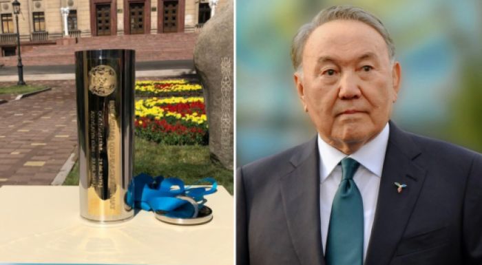 ​Назарбаев Алматыда "уақыт капсуласын" орнатты