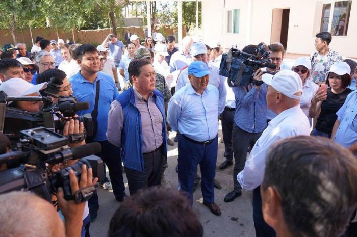 Асқар Мамин Арысты қалпына келтіру жұмыстарын тексерді