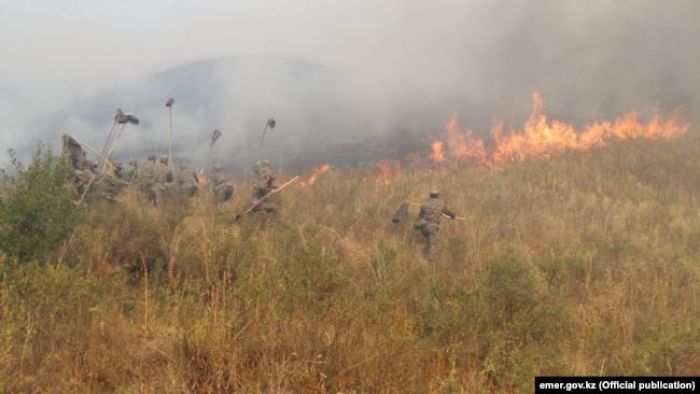 Алматы облысында Үшқоңыр жайлауы өртеніп жатыр