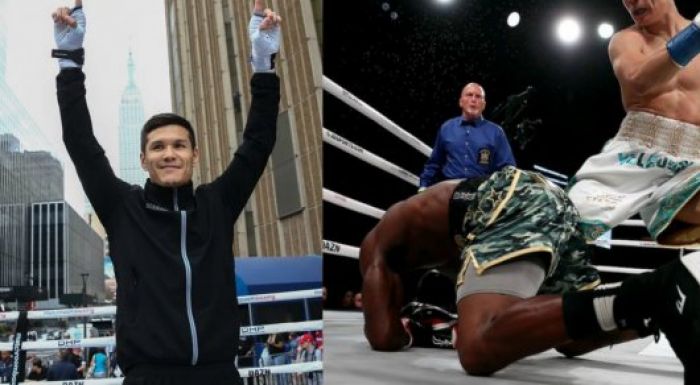 Данияр Елеусінов қарсыласын бірінші раундта нокаутқа түсірді