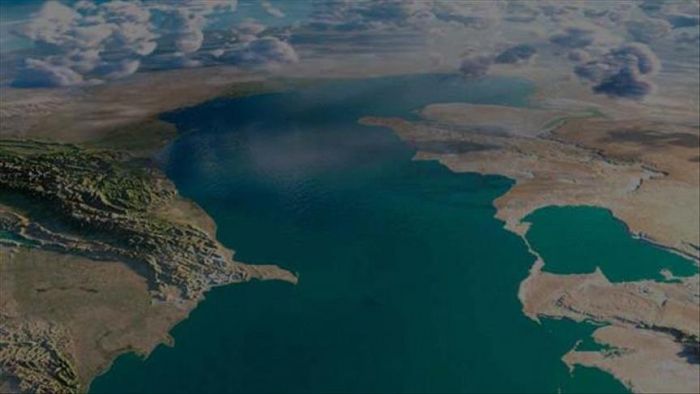 Каспий теңізінде су деңгейі төмендеп кеткен