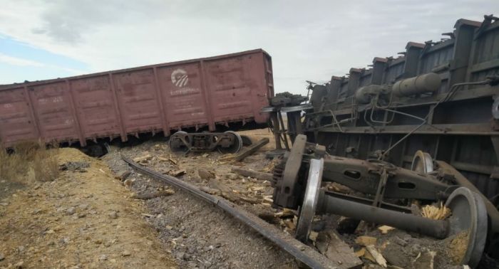 Қарағанды облысында көмір тиелген сегіз вагон рельстен шығып кетті 