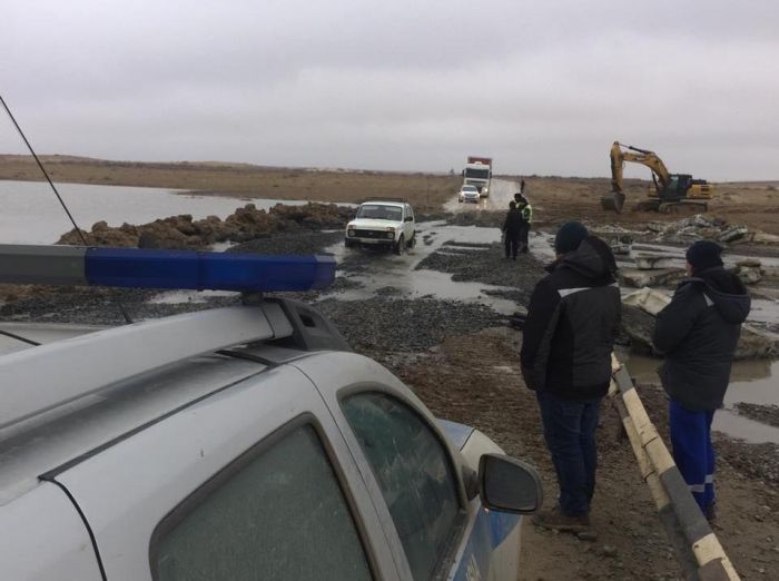 Тасқын су бұзып жарған Ноғайты өзеніндегі көпір қайта қалпына келтірілді