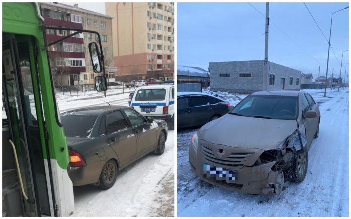 ​Қар мен көктайғақ: Атырауда жол-көлік оқиғасы жиілеп кетті