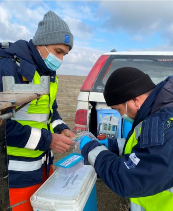 Атыраудың қоғам  белсенділері Теңіз кенішінің санитарлық қорғаныс аумағындағы атмосфералық ауа сапасын тексерді