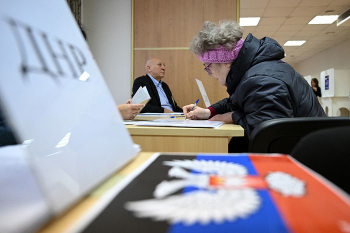 Украинаның Ресей жаулап алған аумағында "референдум" нәтижесі жарияланды