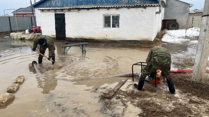 Ауылдардағы үйлерді су басты, құтқарушылар су сору жұмыстарын жүргізуде