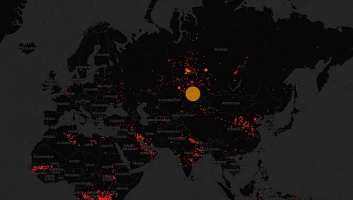 "Семей орманындағы" алғашқы өрт ғарыштық мониторинг карталарында 8 маусым күні байқалған