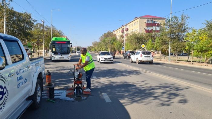 Азаттық көшесіндегі жолдың сапасы тексерілді 