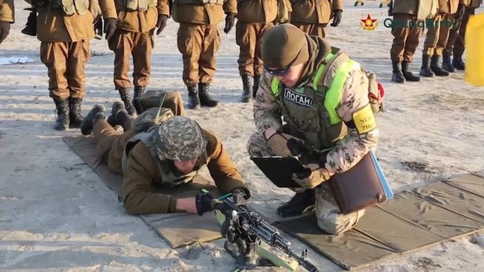 Қарабатан полигонында жауынгерлік оқ ату жаттығулары өтіп жатыр