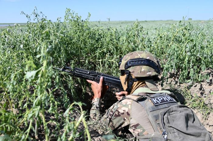 ​41433 әскери бөлімінде жауынгерлік ​атыс даярлығы өтіп жатыр