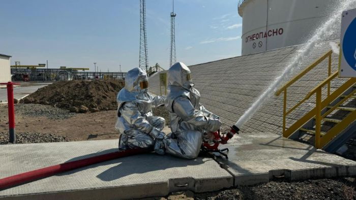 ​Атырау облысы ТЖД мұнай төгілуі бойынша өрт-тактикалық оқу-жаттығу өткізді​